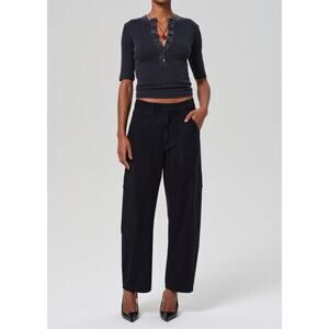 Citizens Of Humanity Black Wide Leg Jeans
